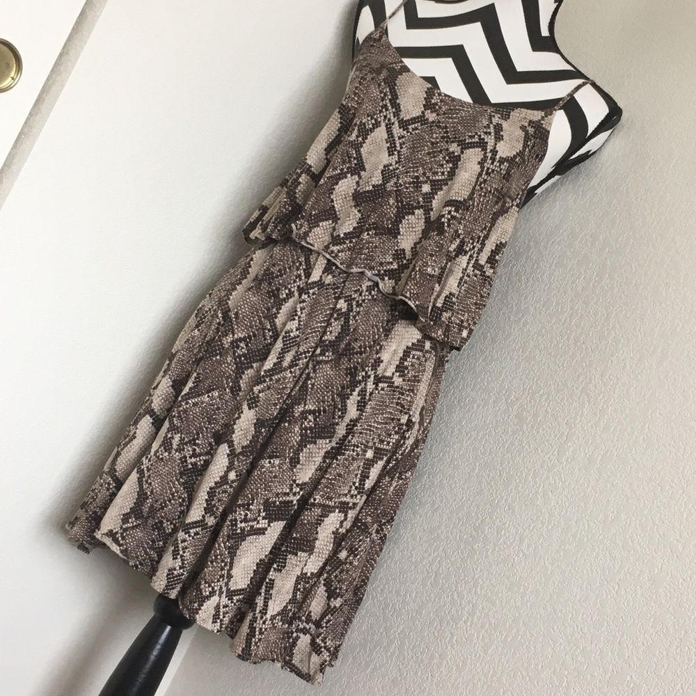 Tiered Python Print Dress - Picture 6 of 8